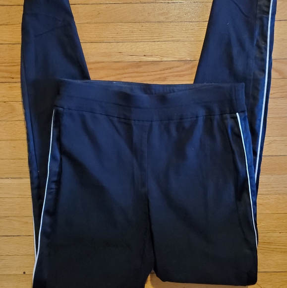 Inc pull on black ribbon stripe side accent pants - Picture 1 of 4